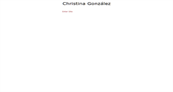 Desktop Screenshot of christinagonzalez.net