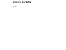 Tablet Screenshot of christinagonzalez.net
